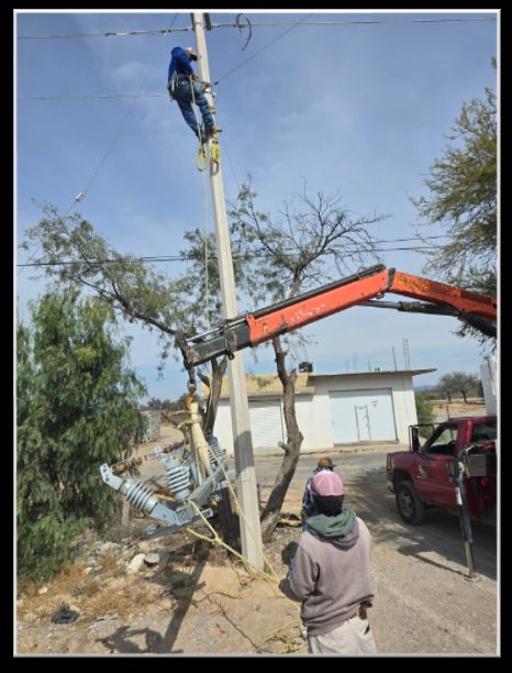 Instalación de cuchillas de operación en grupo en línea de MT